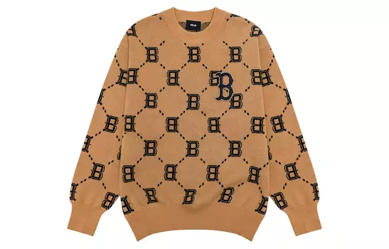 MLB Свитер Old Flower унисекс бежево-желтые