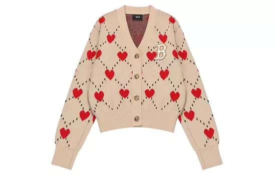 MLB Свитер женский бежево-желтый