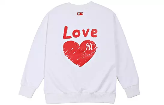 MLB Свитшот Heart Love унисекс белые
