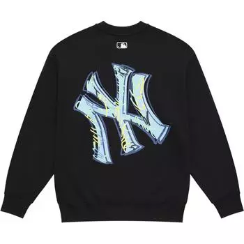 MLB Свитшот New York Yankees Basic Collection 24FW унисекс, черный