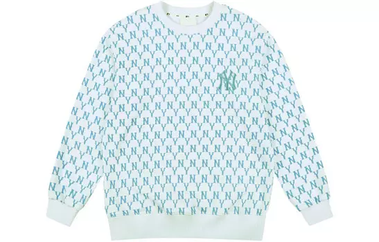 MLB Свитшот Old Flower унисекс синего цвета