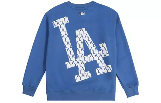 MLB Свитшот Old Flower унисекс синего цвета