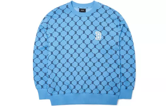 MLB Свитшот с логотипом Base, унисекс, синяя