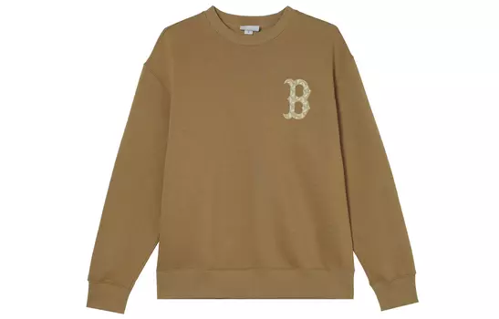 MLB Толстовка Boston Red Sox MONOGRAM BIG LUX унисекс кэмел