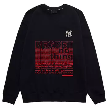 MLB Толстовка New York Yankees унисекс, черная