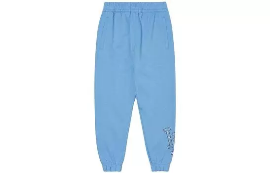 MLB Трикотажные спортивные брюки унисекс с узором пейсли синего цвета