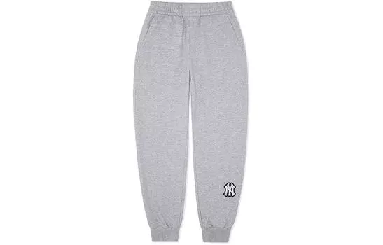 MLB Трикотажные спортивные штаны New York Yankees унисекс, цвет серый меланж