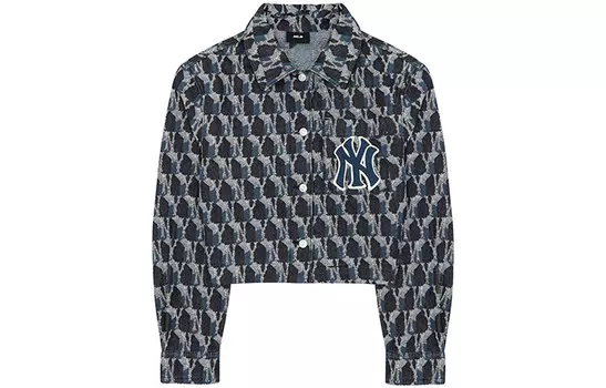 MLB Укороченные пальто с монограммой Cube, цвет темно-синий, женское