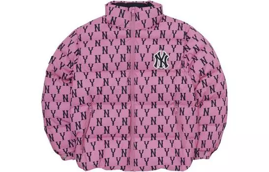 MLB Укороченный пуховик унисекс темно-розовый