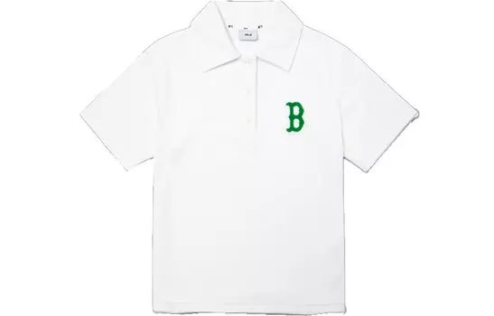 MLB Женская белая рубашка-поло Boston Red Sox