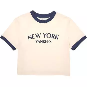 MLB Женская кремовая футболка New York Yankees