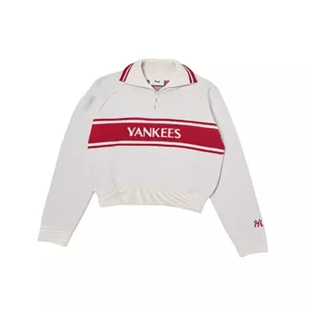 MLB Женская толстовка New York Yankees темно-кремового цвета
