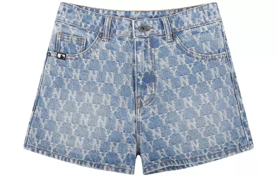 MLB Женские джинсовые шорты New York Yankees синего цвета