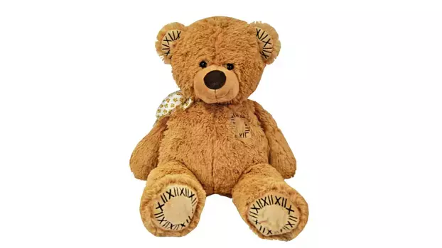 Mller Toy Place Плюшевый мишка с нашивкой, 55 см