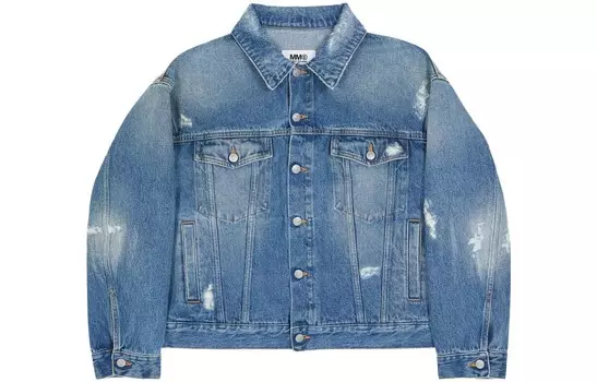 MM6 Джинсовая куртка на пуговицах Maison Margiela, синий