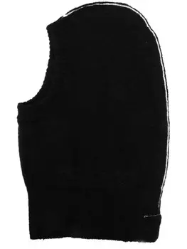 MM6 Maison Margiela балаклава с логотипом, черный