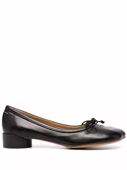 MM6 Maison Margiela балетки Tabi, черный