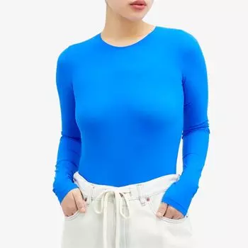 Mm6 Maison Margiela Боди с логотипом, синий