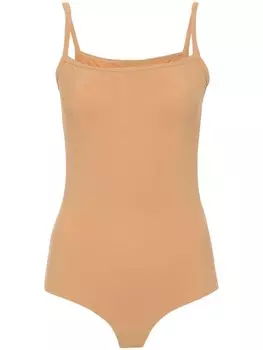 MM6 Maison Margiela боди с принтом, нейтральный цвет