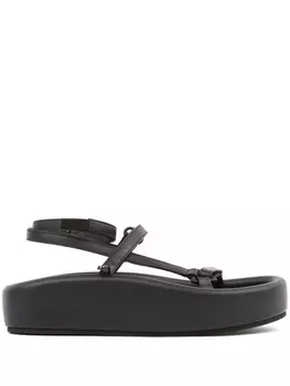 MM6 Maison Margiela босоножки Webbing, черный