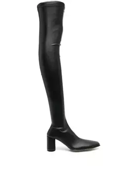 MM6 Maison Margiela ботфорты на каблуке, черный
