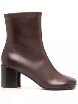 MM6 Maison Margiela ботильоны Anatomic 70, коричневый
