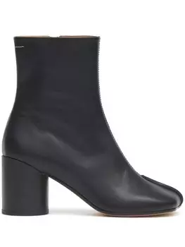 MM6 Maison Margiela ботинки с декоративной строчкой, черный
