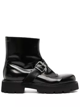 MM6 Maison Margiela ботинки с пряжками, черный