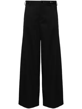 MM6 Maison Margiela брюки палаццо строгого кроя, черный