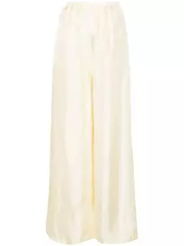 MM6 Maison Margiela брюки с декоративной строчкой, желтый