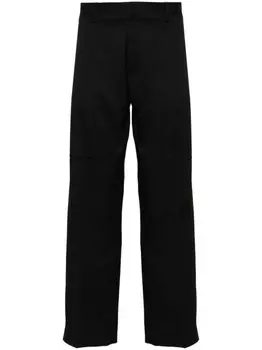 MM6 Maison Margiela брюки с декоративной строчкой, черный