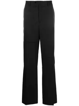 MM6 Maison Margiela брюки с декоративной строчкой, черный