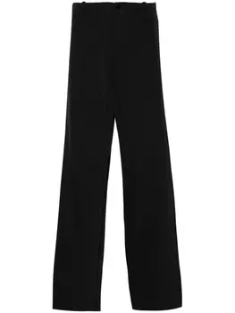 MM6 Maison Margiela брюки с завышенной талией, черный