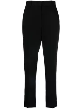 MM6 Maison Margiela брюки с завышенной талией, черный