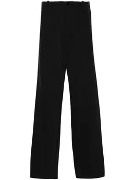 MM6 Maison Margiela брюки с завышенной талией, черный