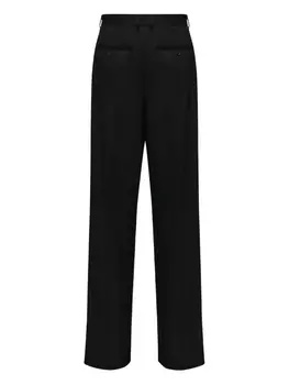MM6 Maison Margiela брюки с завышенной талией, черный