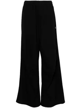 MM6 Maison Margiela брюки широкого кроя, черный