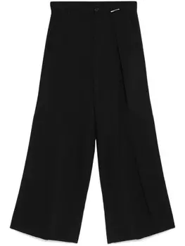 MM6 Maison Margiela брюки со складками, черный