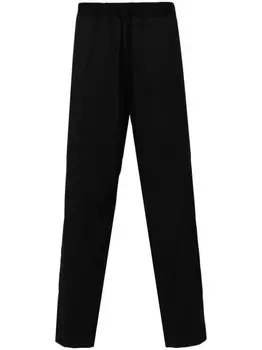 MM6 Maison Margiela брюки строгого кроя с кулиской, черный