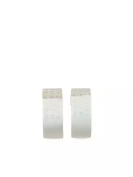 MM6 Maison Margiela декорированные серьги, серебряный