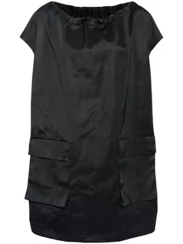 MM6 Maison Margiela drawstring-neck cargo minidress, черный