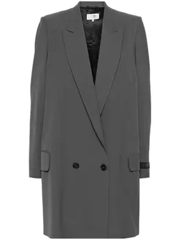 MM6 Maison Margiela двубортный пиджак, серый