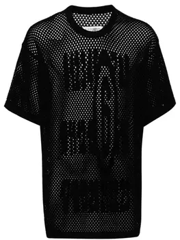 MM6 Maison Margiela джемпер рыхлой вязки, черный