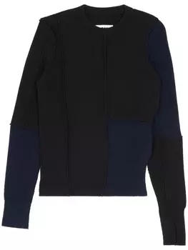 MM6 Maison Margiela джемпер с декоративной строчкой, черный