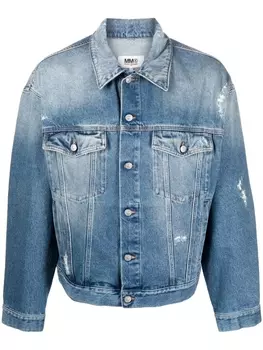 MM6 Maison Margiela джинсовая куртка на пуговицах, синий