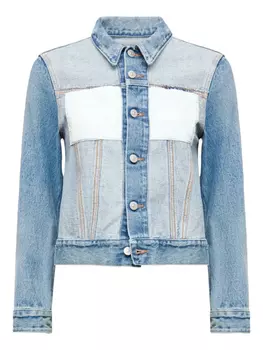 MM6 Maison Margiela джинсовая куртка в двух тонах, синий