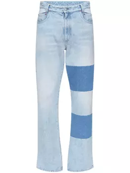 MM6 Maison Margiela джинсы с лампасами, синий