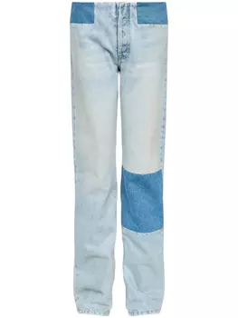 MM6 Maison Margiela джинсы с нашивкой, синий