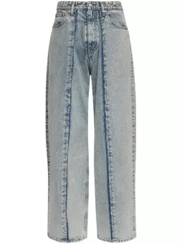 MM6 Maison Margiela джинсы с широкими штанинами, синий
