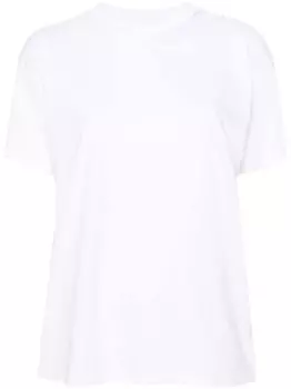 MM6 Maison Margiela футболка с брошью, белый
